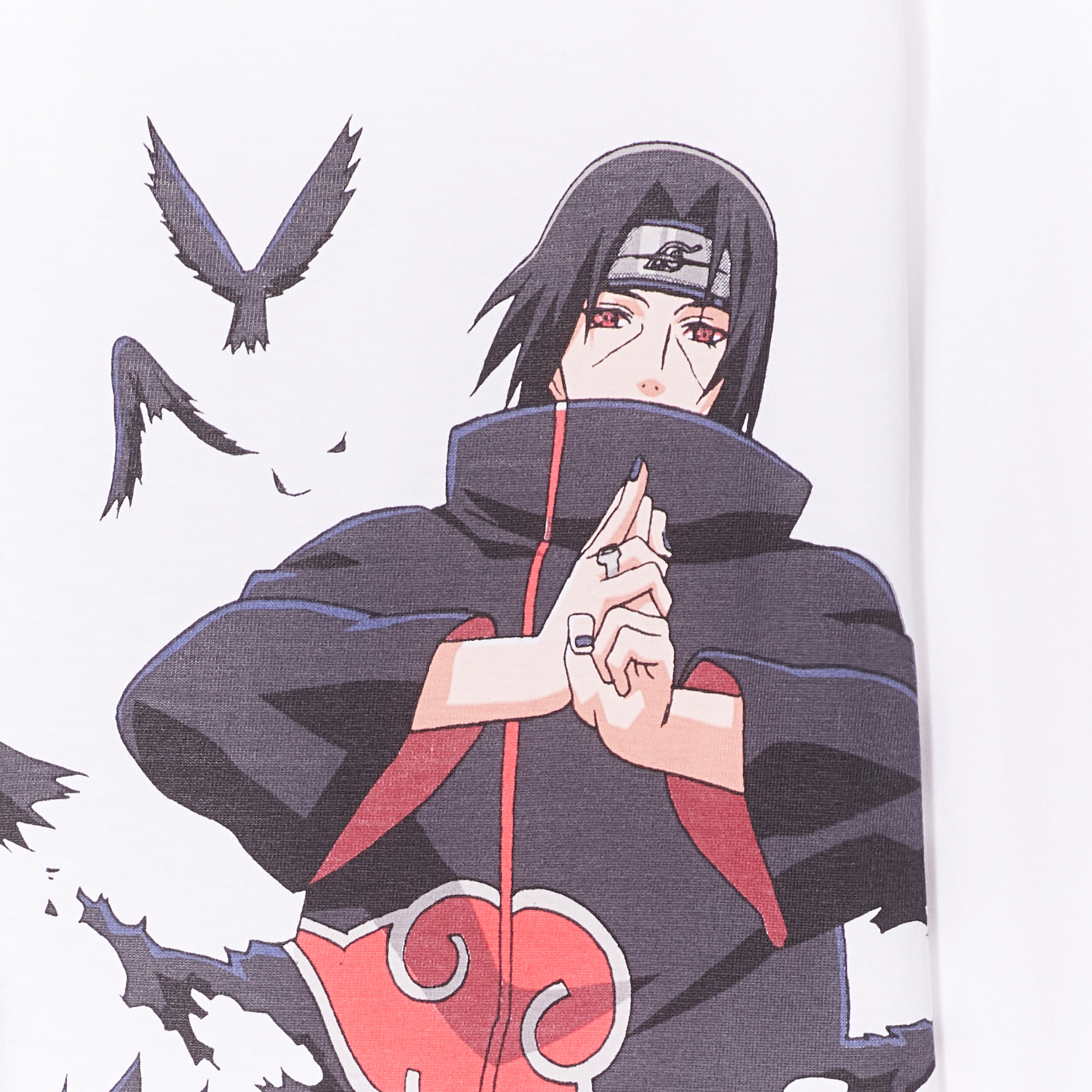 T-shirt manches longues Naruto Itachi blanc garçon | La Halle