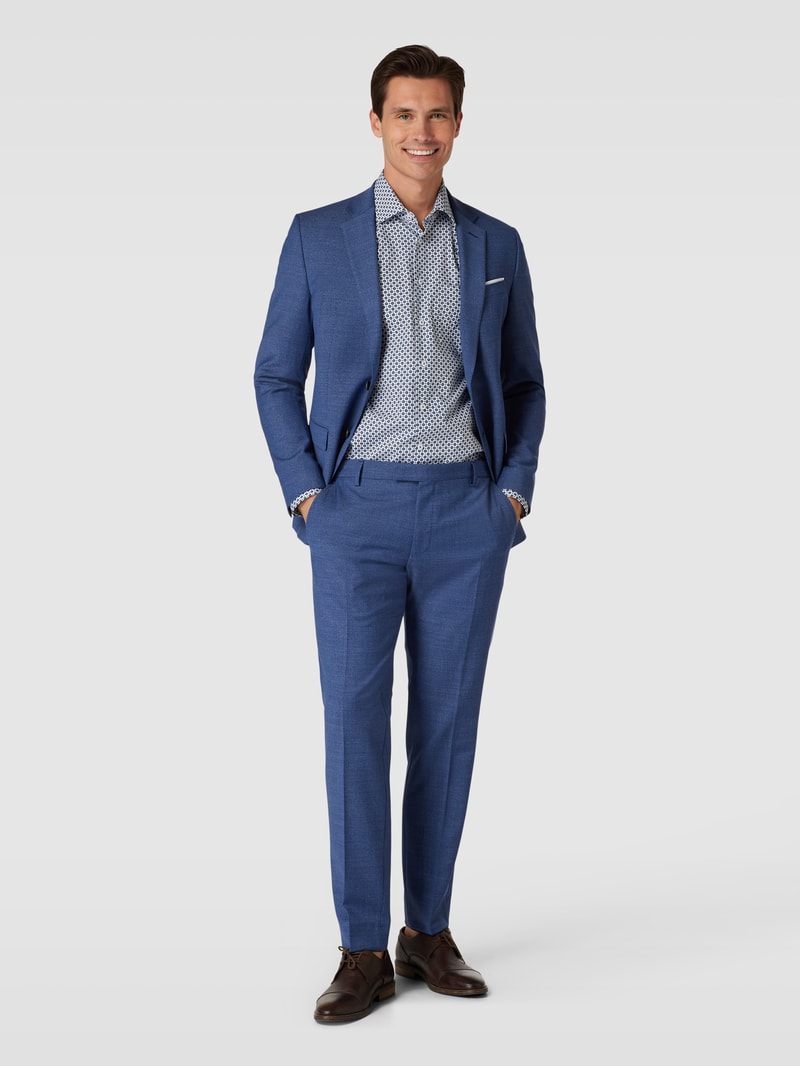 Anzughose in melierter Optik mit Woll-Anteil Modell 'Blayr' in royalblau