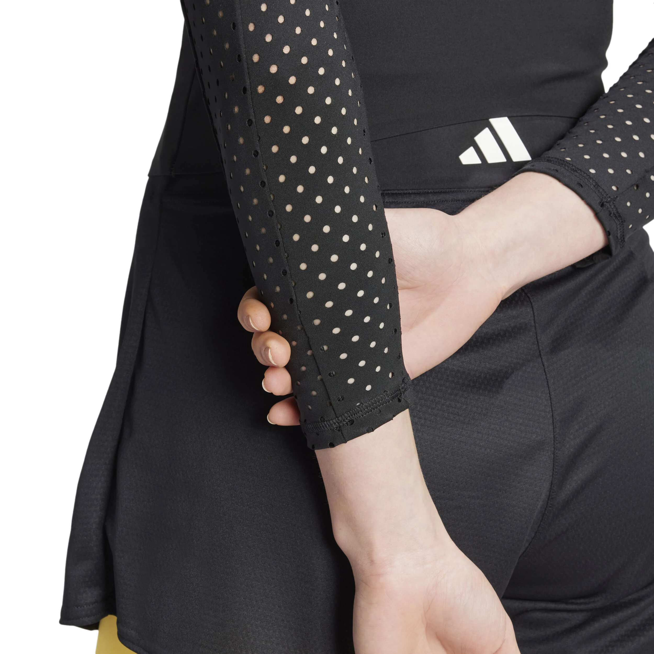 3/4 Pro Longsleeve Damen - Weiß, Schwarz