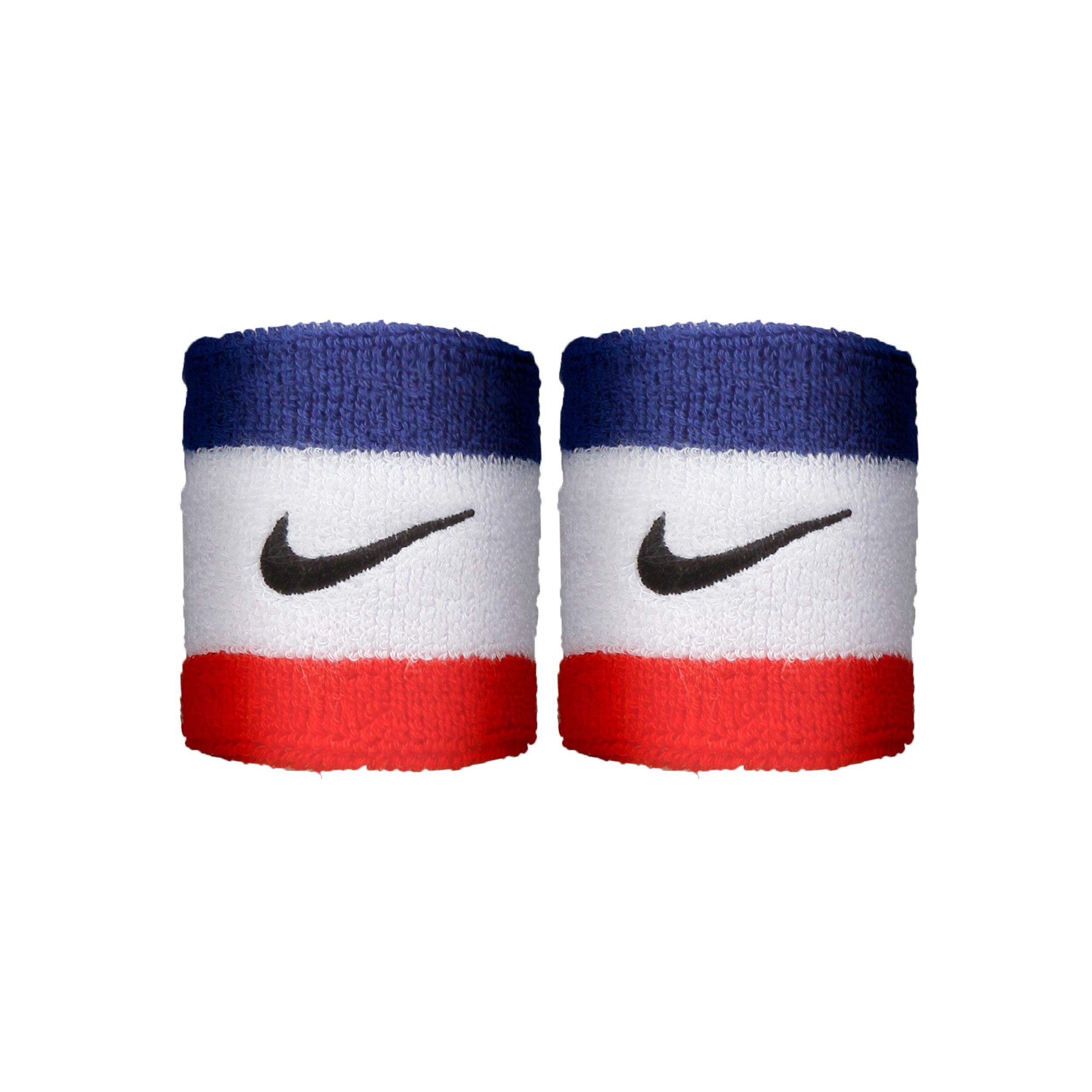 Swoosh Schweißband 2er Pack - Weiß, Blau