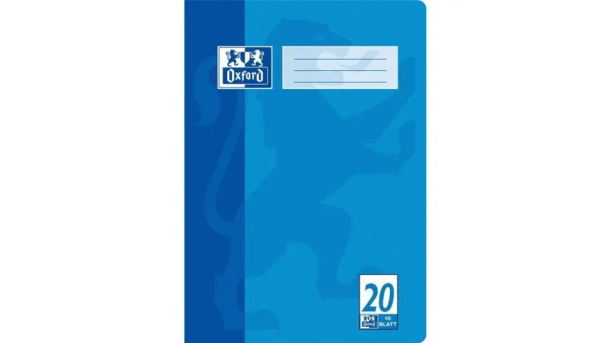 Oxford Heft A4 Lineatur 20 16 Blatt