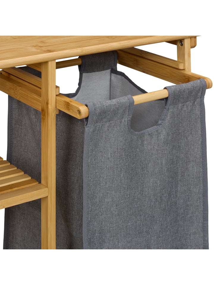 relaxdays Wäschekorbregal in Mehrfarbig - (B)100 x (H)80 x (T)32 cm günstig kaufen onesize