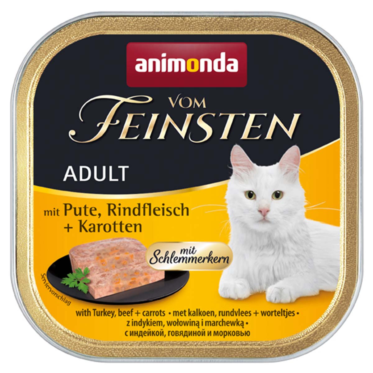 animonda vom Feinsten Schlemmerkern Pute, Rind Karotte