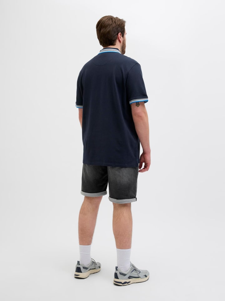 JACK & JONES PLUS Poloshirt in Sky Captain günstig kaufen
