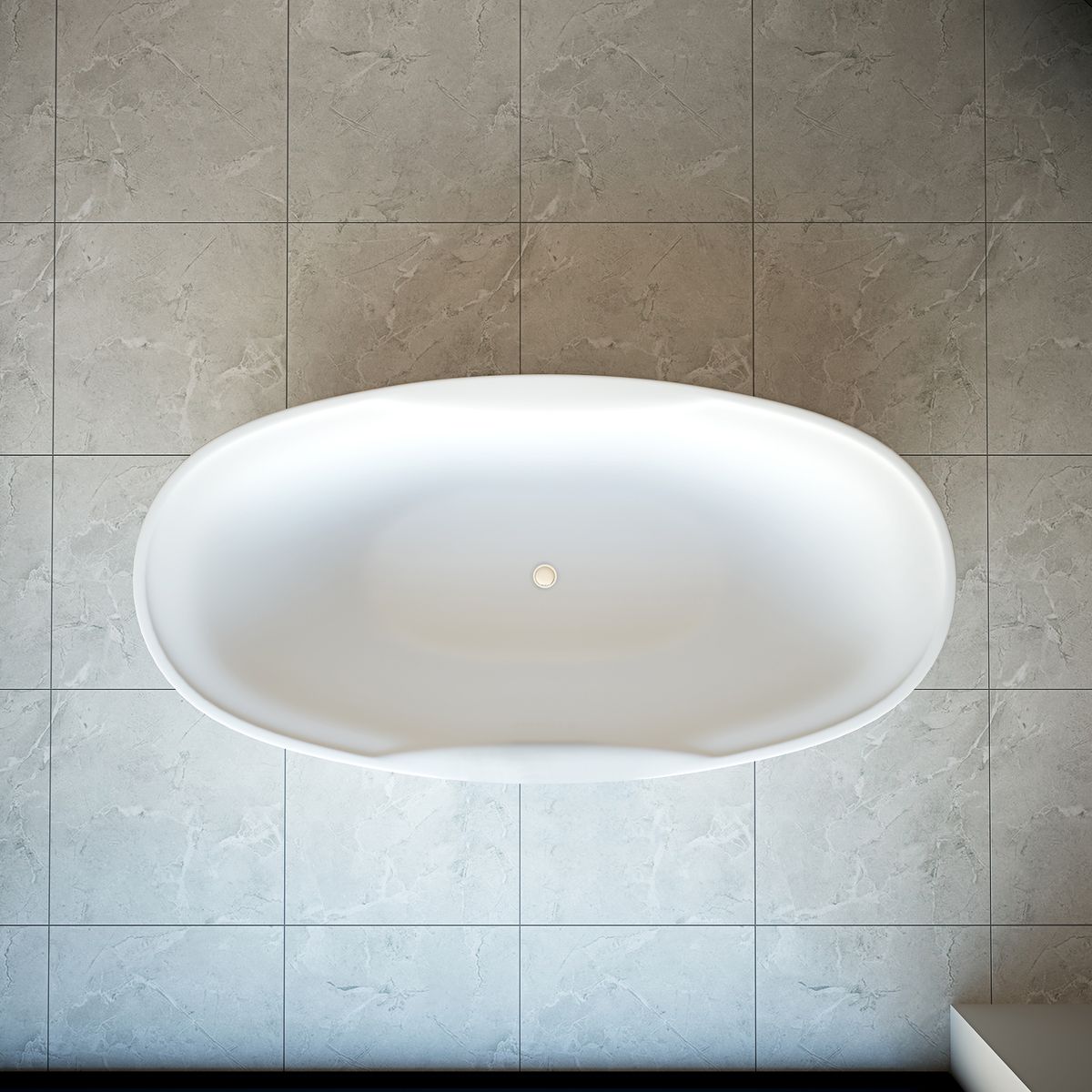 TroniTechnik Freistehende Badewanne Acrylbadewanne Standbadewanne Anafi 170cm x 80cm x 58cm
