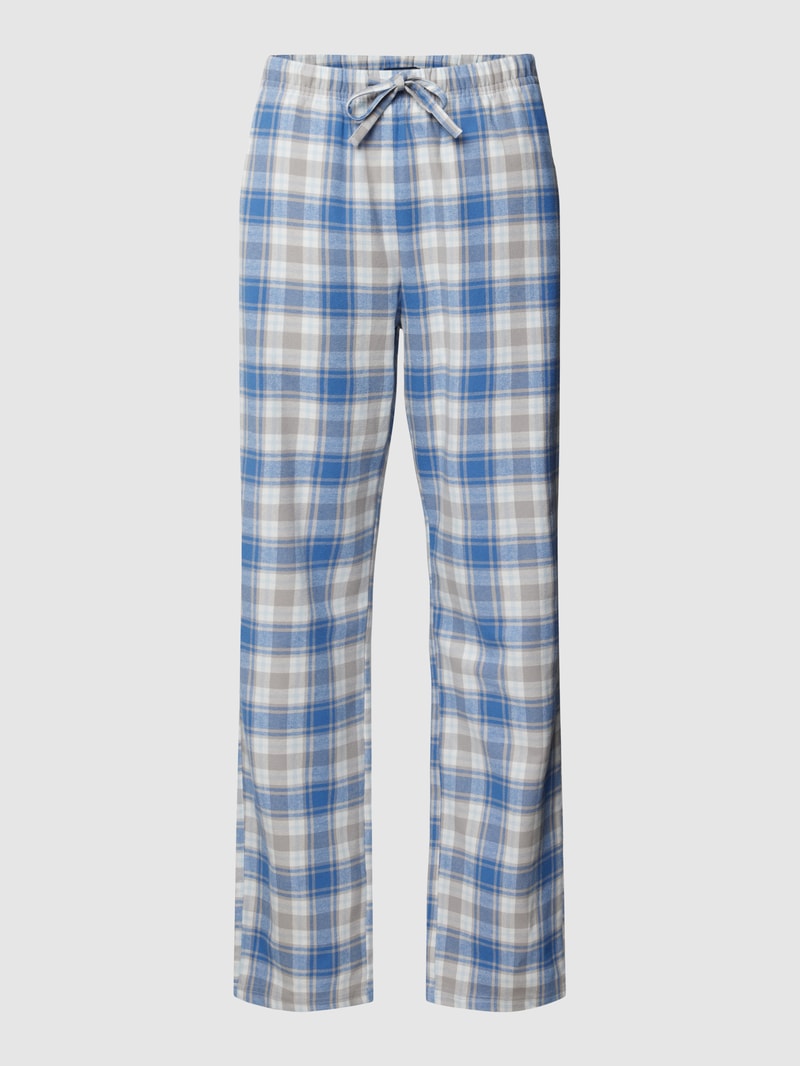 Pyjama-Hose mit elastischem Bund in blau