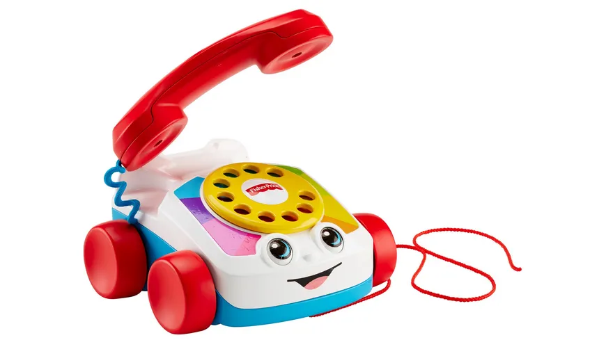 Fisher-Price Plappertelefon, Baby Spielzeug-Telefon, Nachzieh-Spielzeug, Nachziehtier