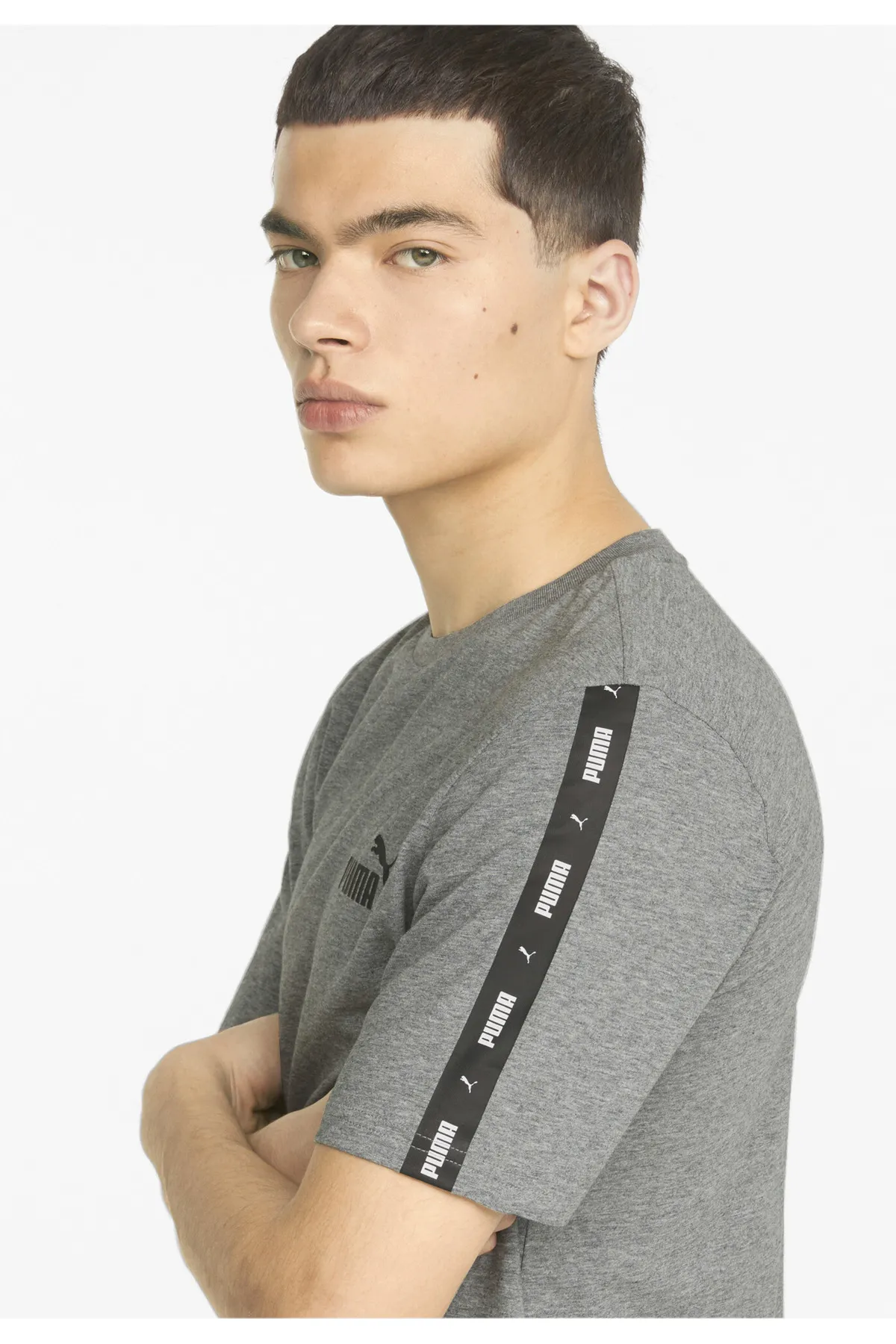 Puma  Essentials + T-Shirt mit Logo-Tape