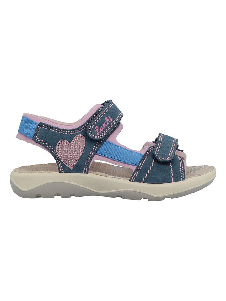 Lurchi Leder-Sandalen in Dunkelblau/ Rosa günstig kaufen