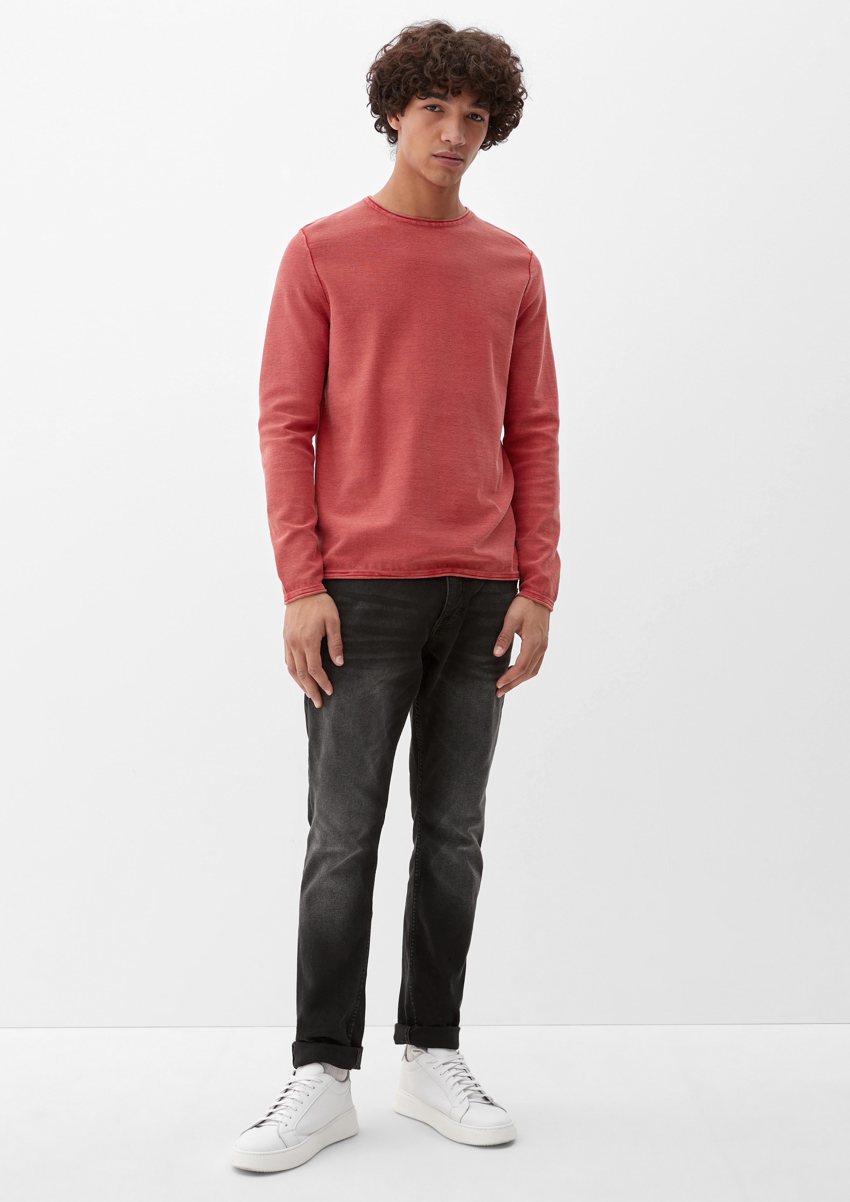 Feinstrickpulli mit Rollsäumen  2118674-3640