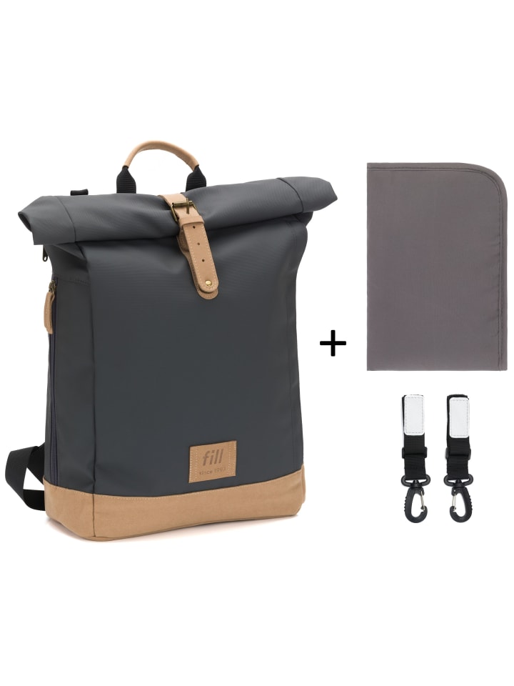 fillikid Wickelrucksack Berlin in Grau günstig kaufen onesize
