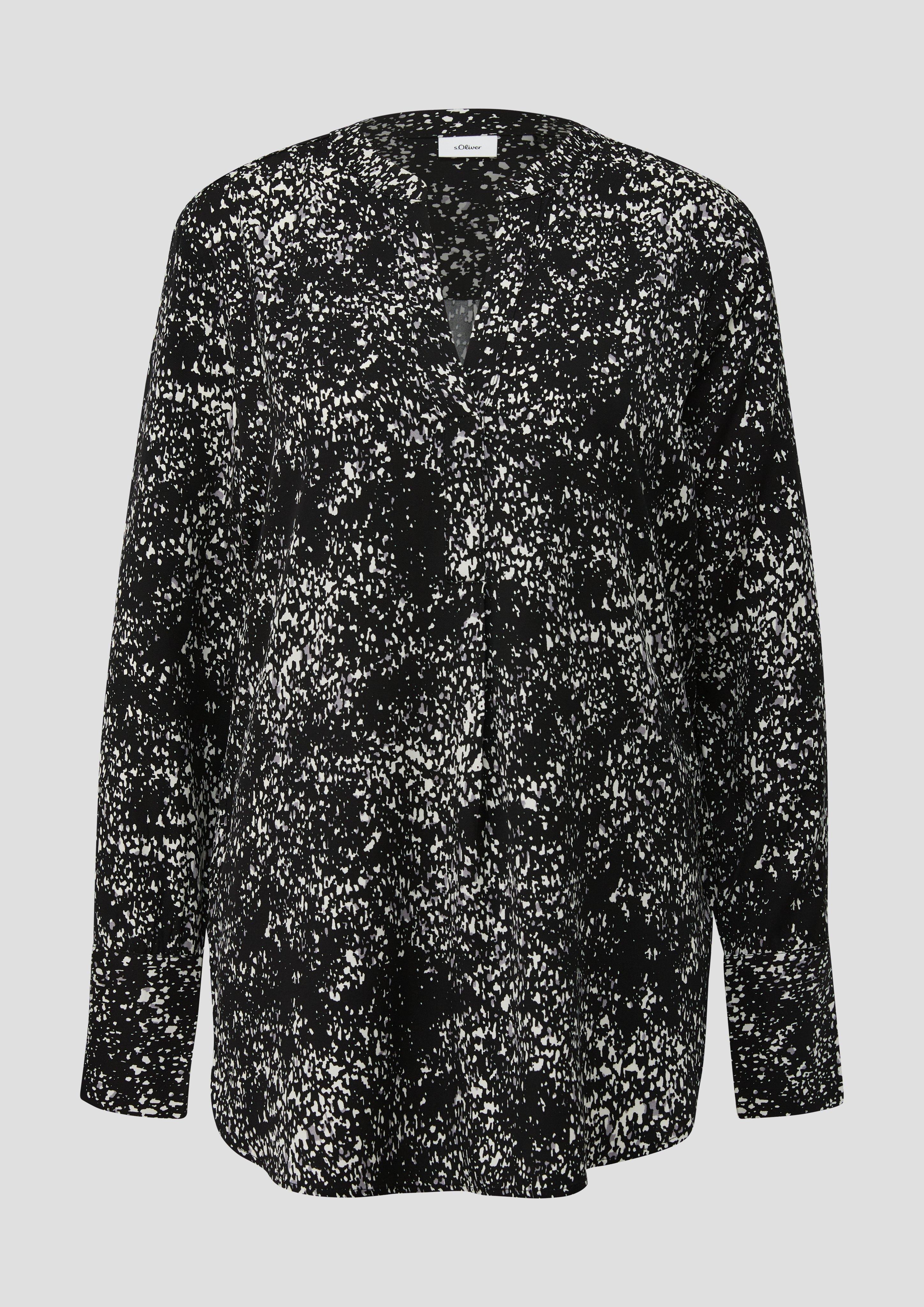 Gemusterte Bluse im Loose Fit  2145881-99A2