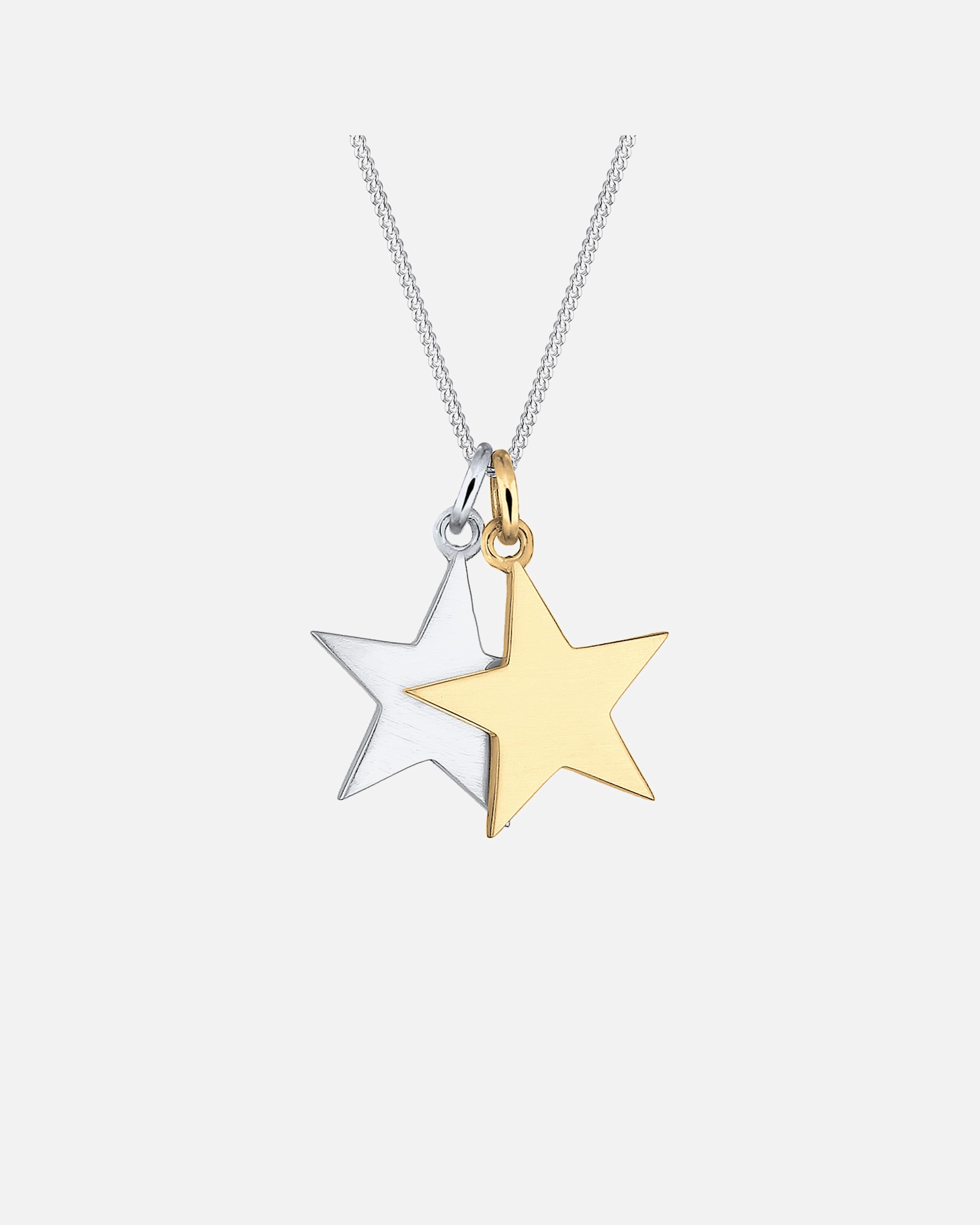 Colgantes de estrella bicolor para mujer Elli - Plata (925/1000)
