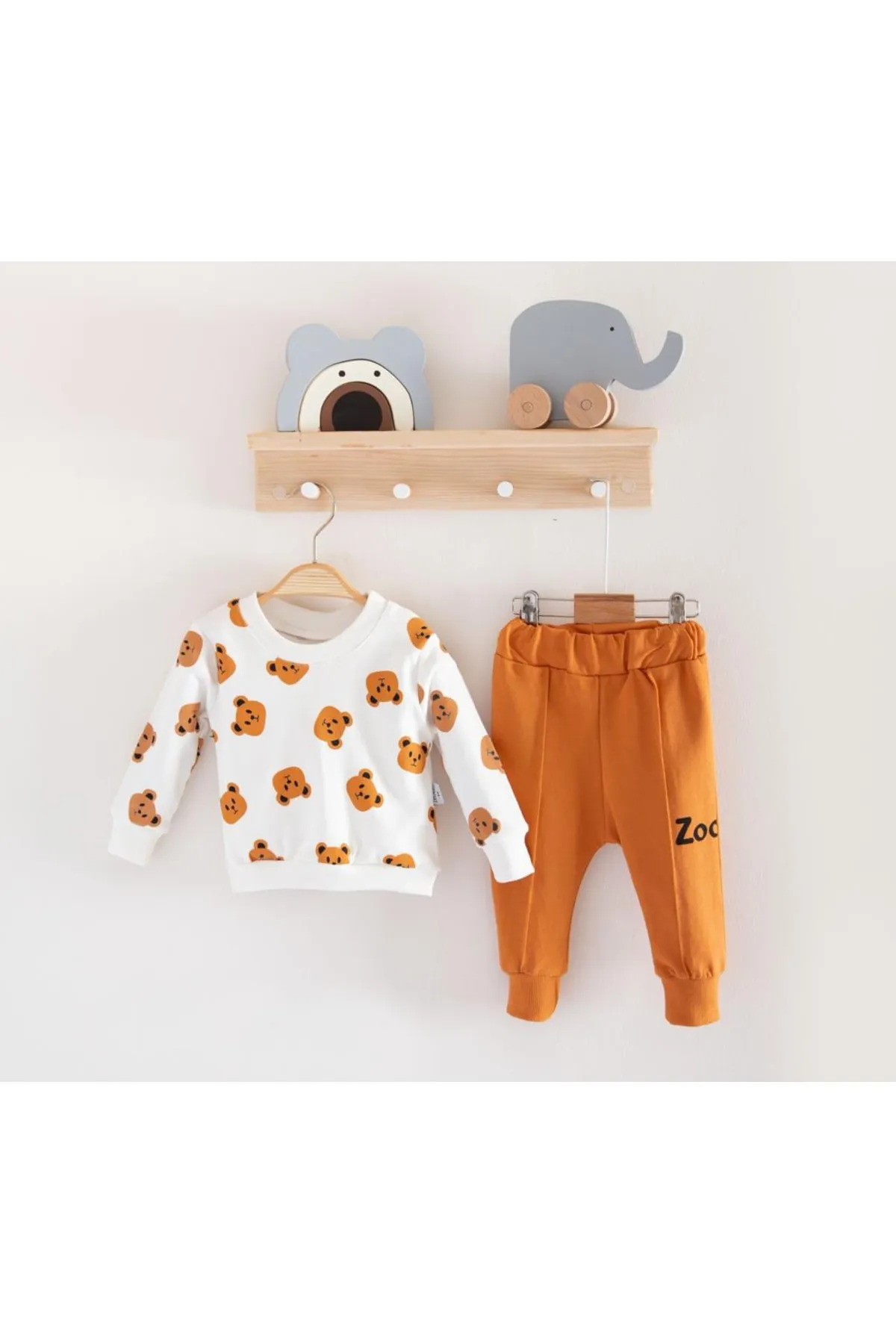 Bubito  Set aus Unterteil und Oberteil für Babys mit Teddybär-Muster