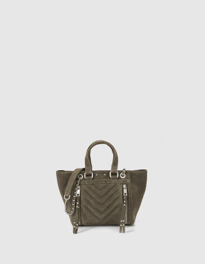 Sac cabas 1440 SMALL KAKI matelassé chevron femme