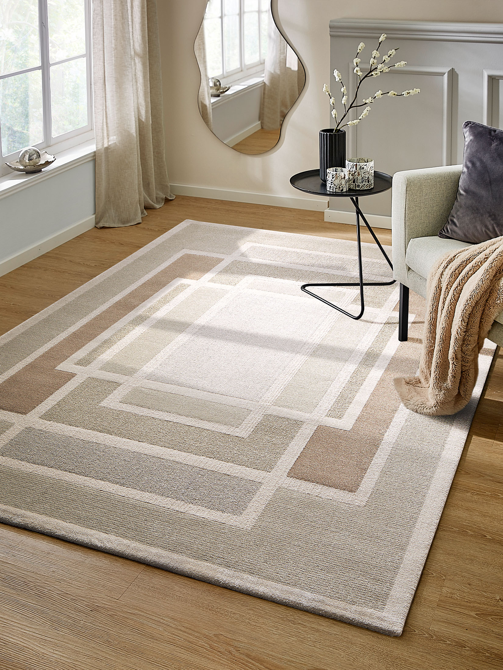 Tamdrup Moderner Teppich, Taupe
