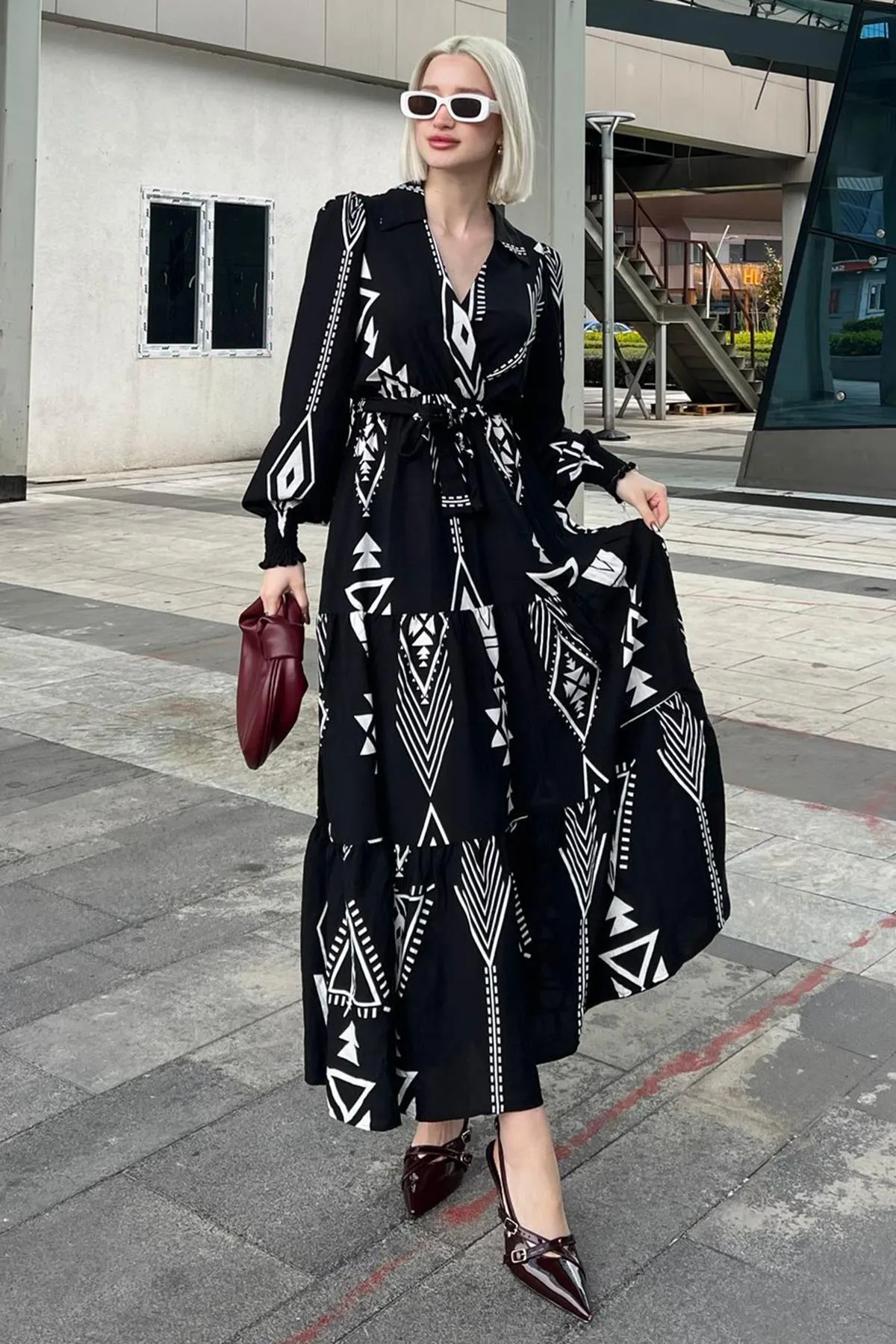 Madmext  Kleid - Schwarz - A-Linie