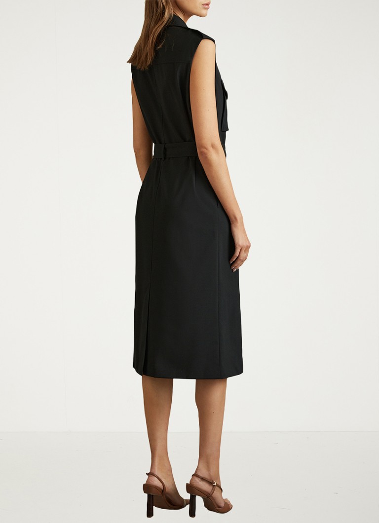 Robe midi croisée Reiss Kimora en mélange de laine