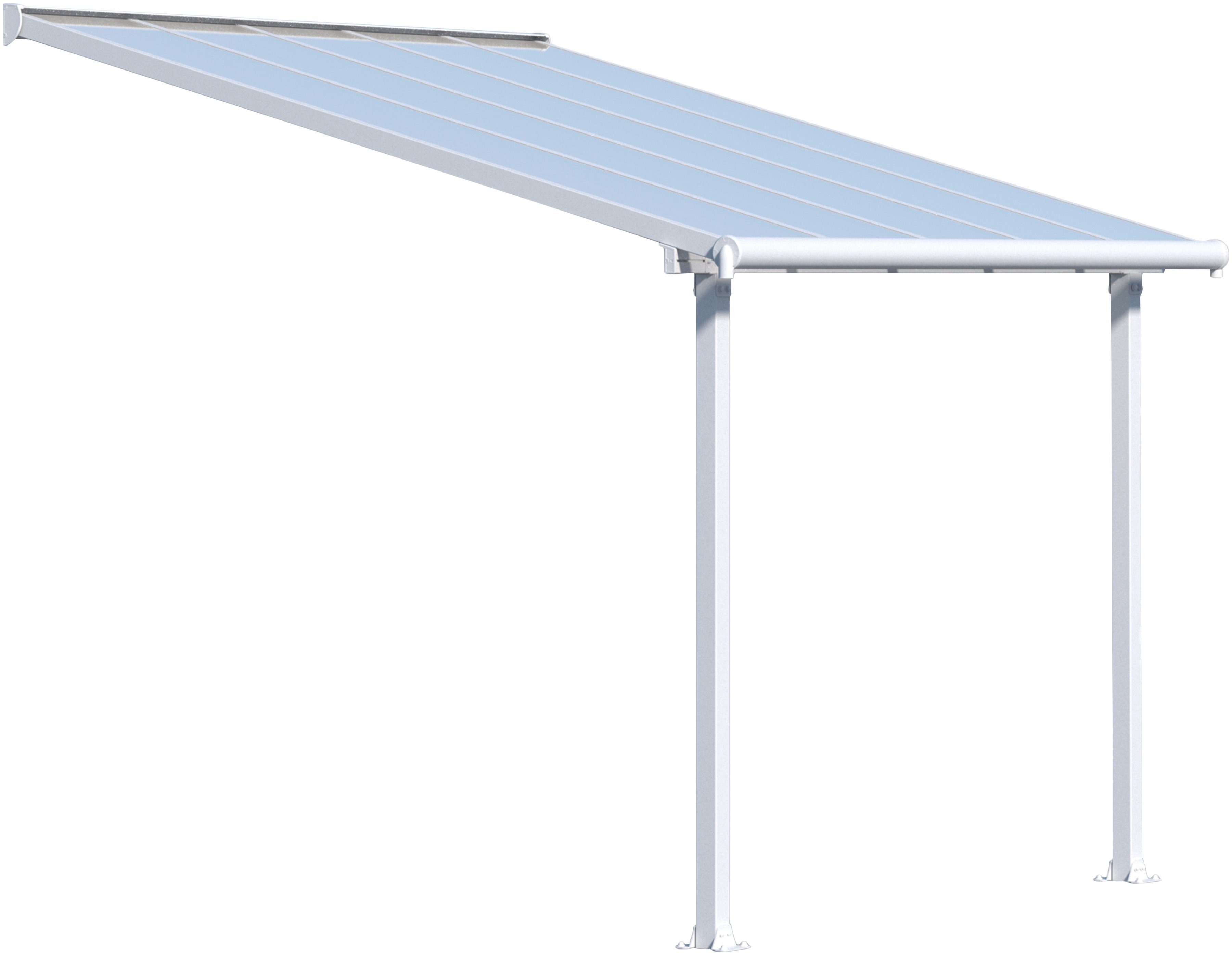 Palram - Canopia Terrassendach Olympia 3x3, BxT: 307x295 cm, Bedachung Doppelstegplatten, BxT: 307x295 cm