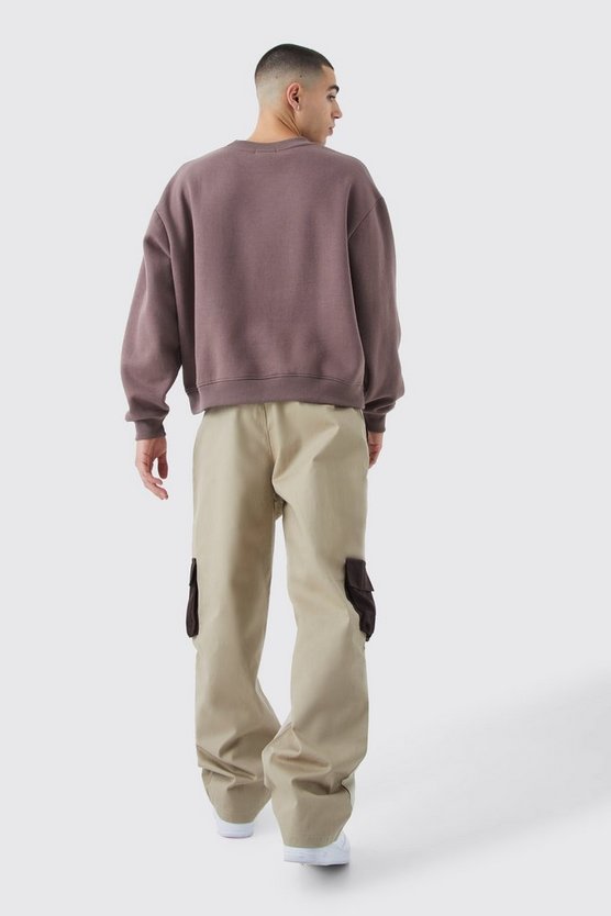Lockere Colorblock Cargo-Hose
