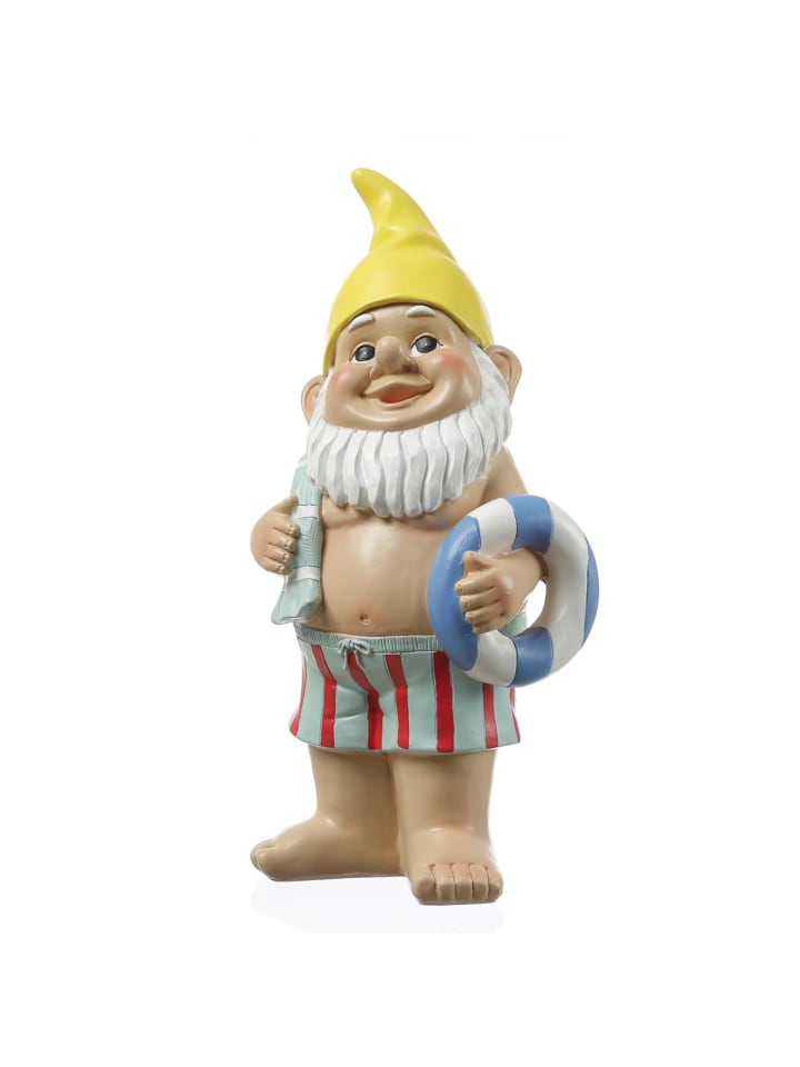MARELIDA Gartnzwerg BERT im Badeanzug Gartenfigur H: 30cm in bunt günstig kaufen onesize