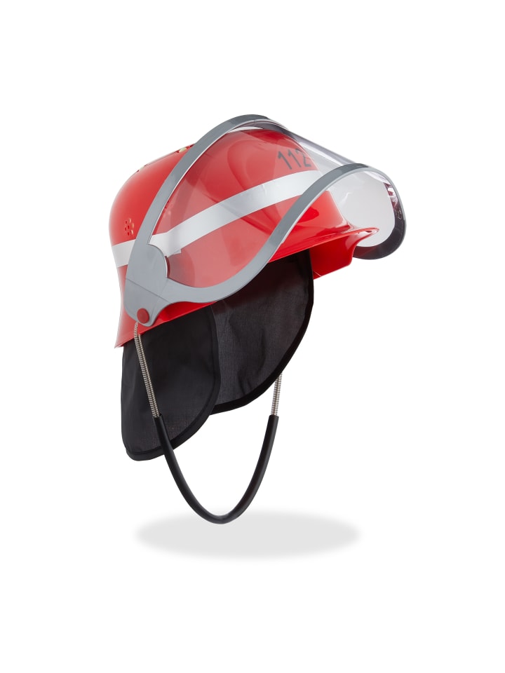 relaxdays 6x Kinder Feuerwehrhelm in Rot günstig kaufen onesize