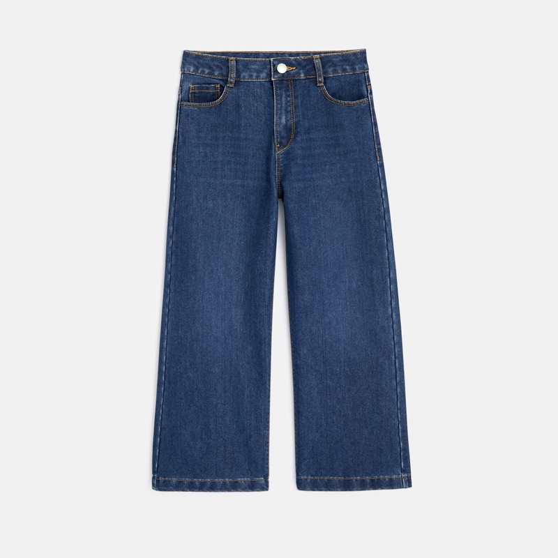 Jean jambes larges bleu fille