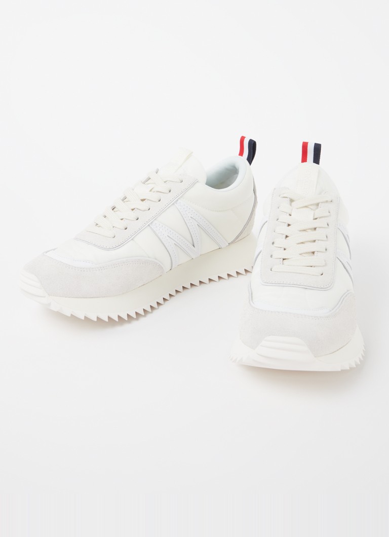 Teniși Moncler Pacey cu detalii din piele întoarsă