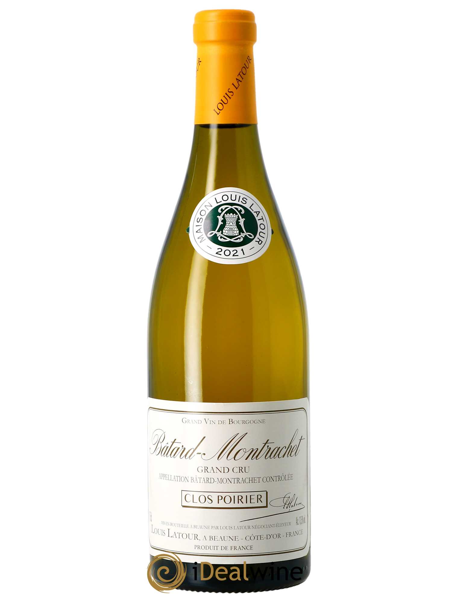 Bâtard-Montrachet Grand Cru Clos Poirier Louis Latour  2021 - Lot de 1 Bouteille