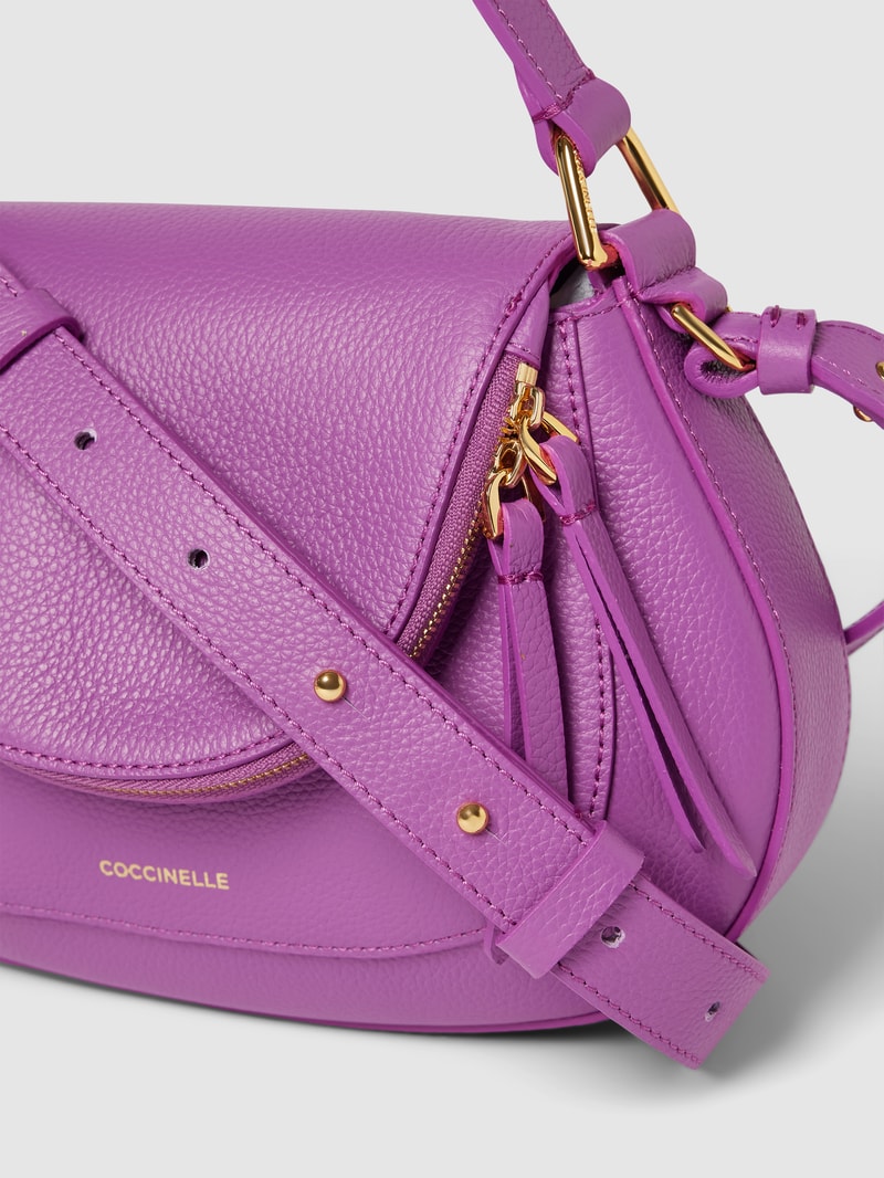 Handtasche mit Label-Print Modell 'COCCINELLESOLE' in fuchsia