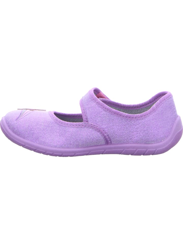 Fischer Markenschuh Hausschuh in lila günstig kaufen