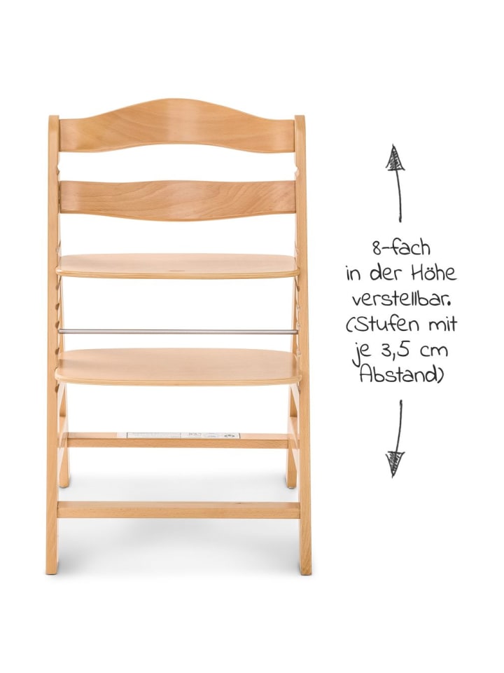 Hauck Hochstuhl Alpha Plus Natur - im Sparset inkl. in beige,schwarz günstig kaufen onesize