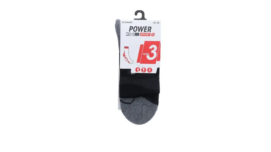 MOVE UP Unisex Sportsocken Trekking schwarz