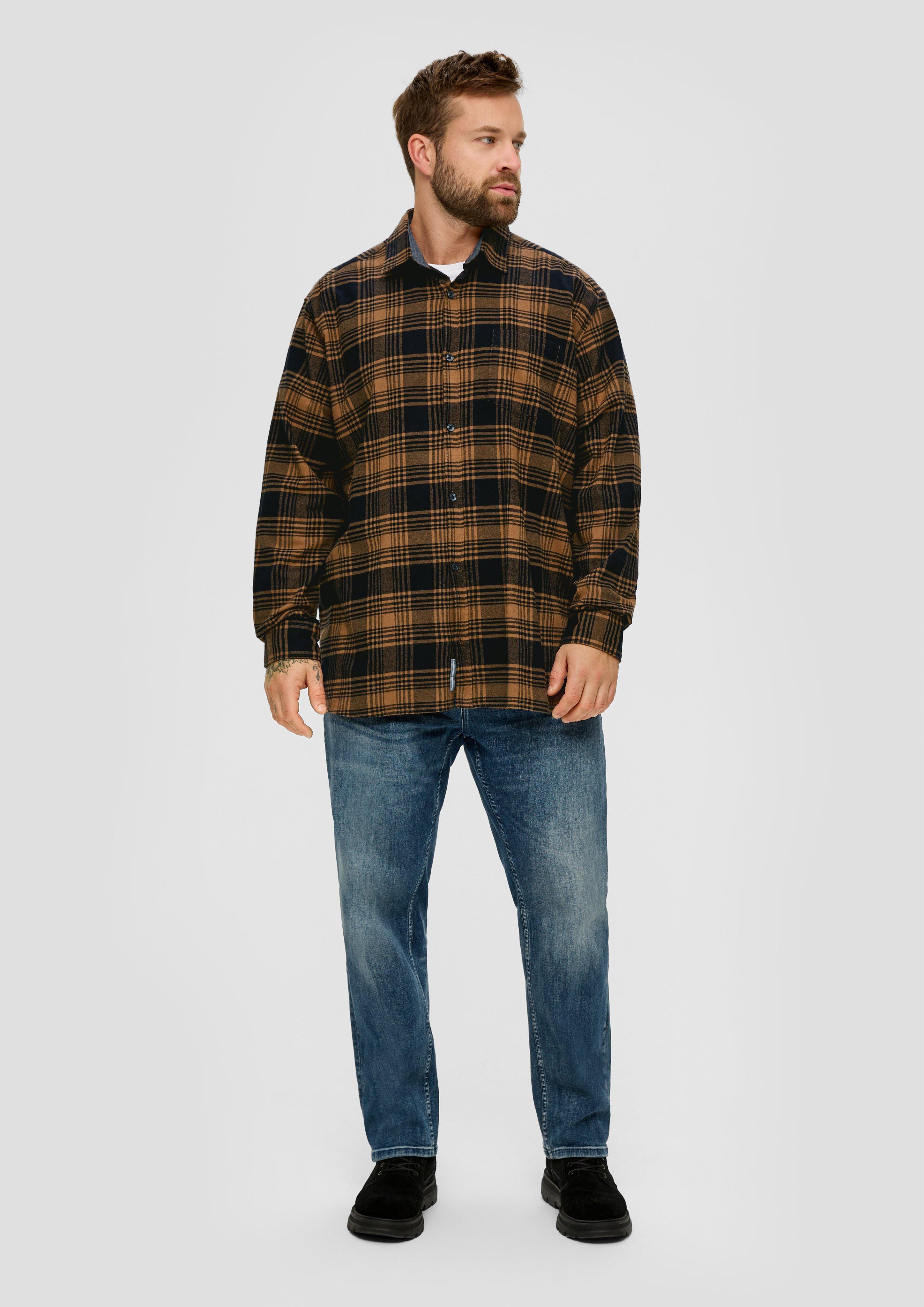 Karohemd aus Baumwollstretch  2139656-84N6