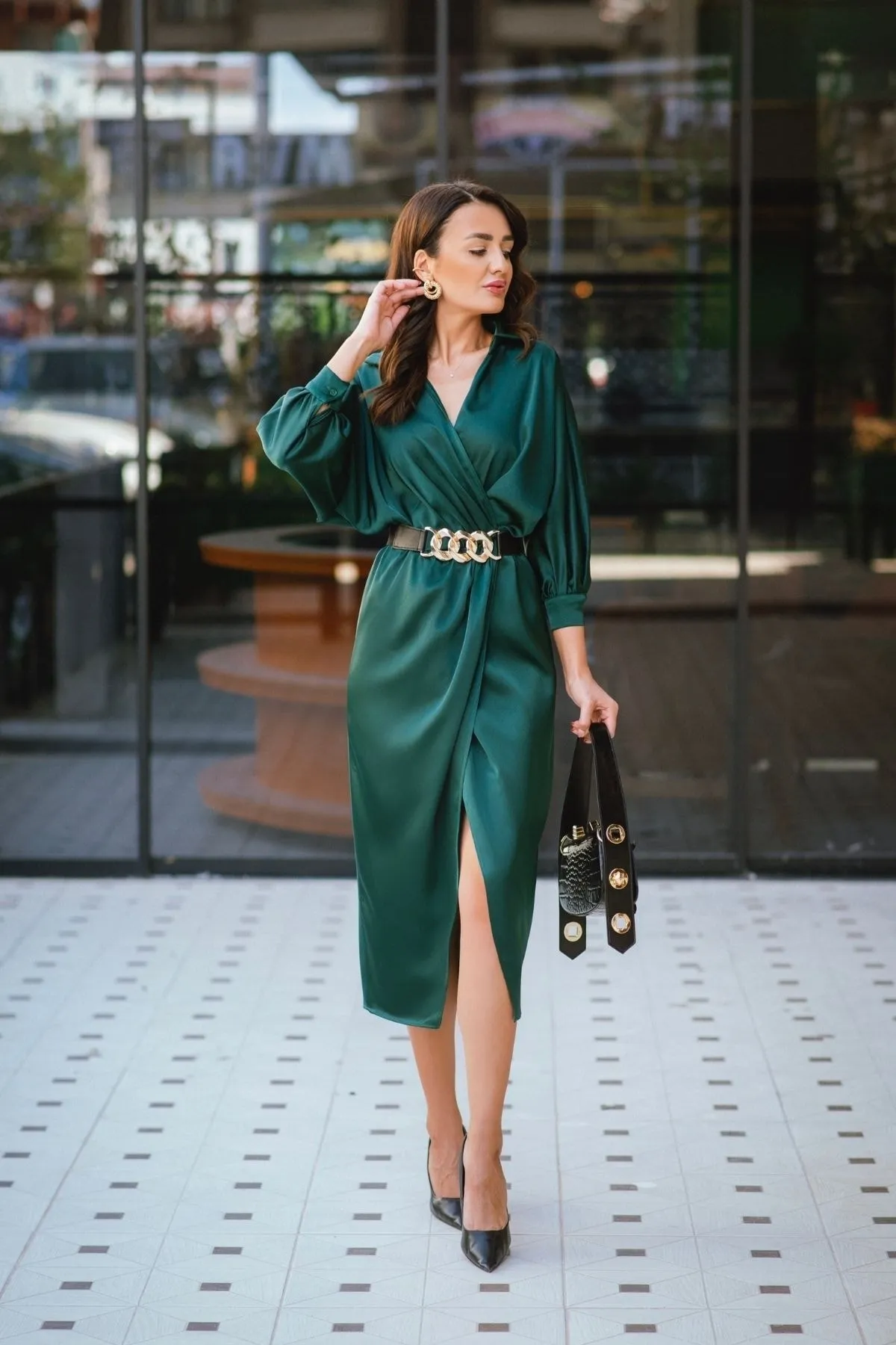 Moda Mix Avcılar  Kleid - Grün - A-Linie