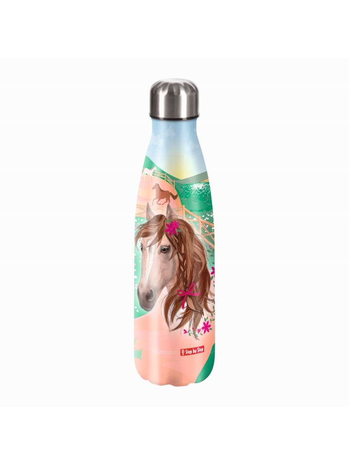 Step by Step Step by Step Isolierte Edelstahl-Trinkflasche 