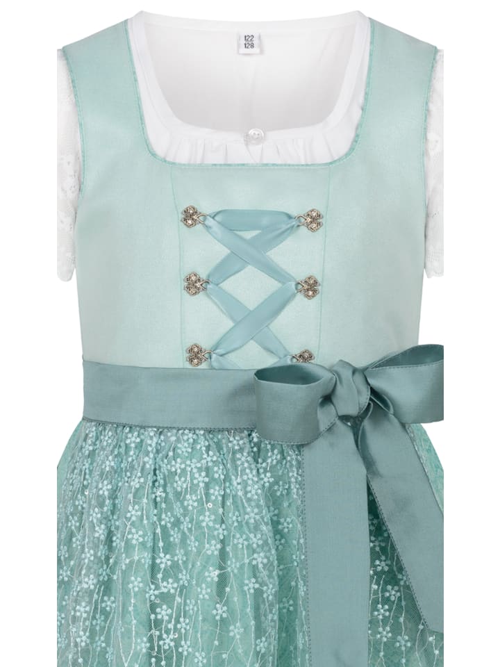 Nübler Kinderdirndl Gundi in Aqua günstig kaufen