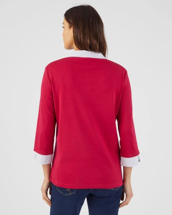 Tee-shirt effet 2 en 1 coton biologique