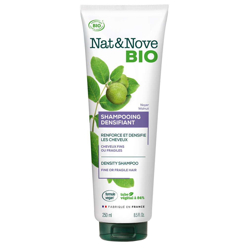 Nat & Nove Bio Shampooing Densifiant certifié bio Cheveux fins ou fragiles