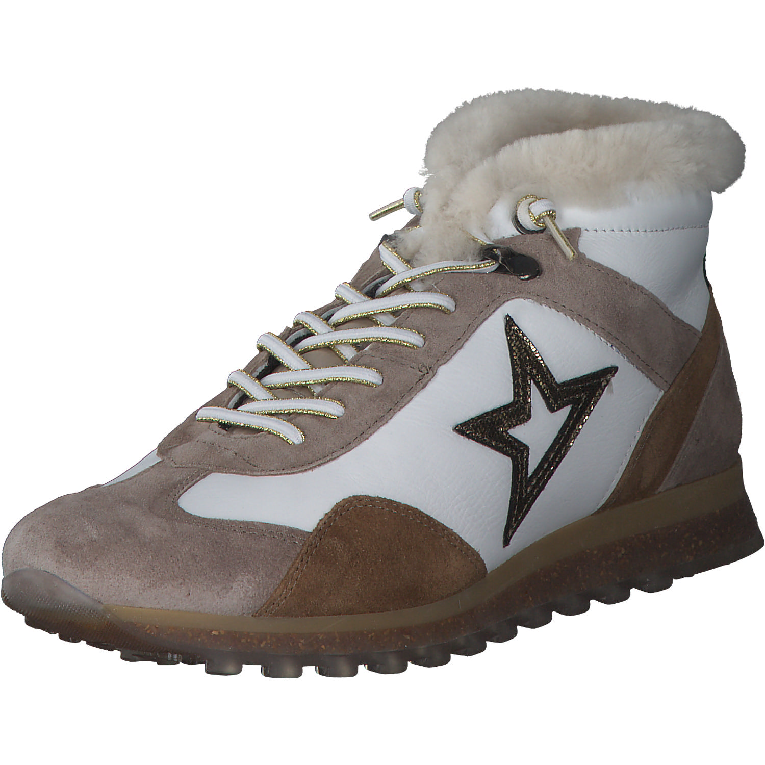 Cetti C1274, Sneakers High, Damen, glitter baracus taupe