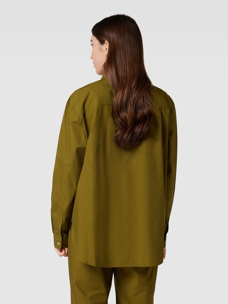 Hemdbluse mit Brusttasche in khaki