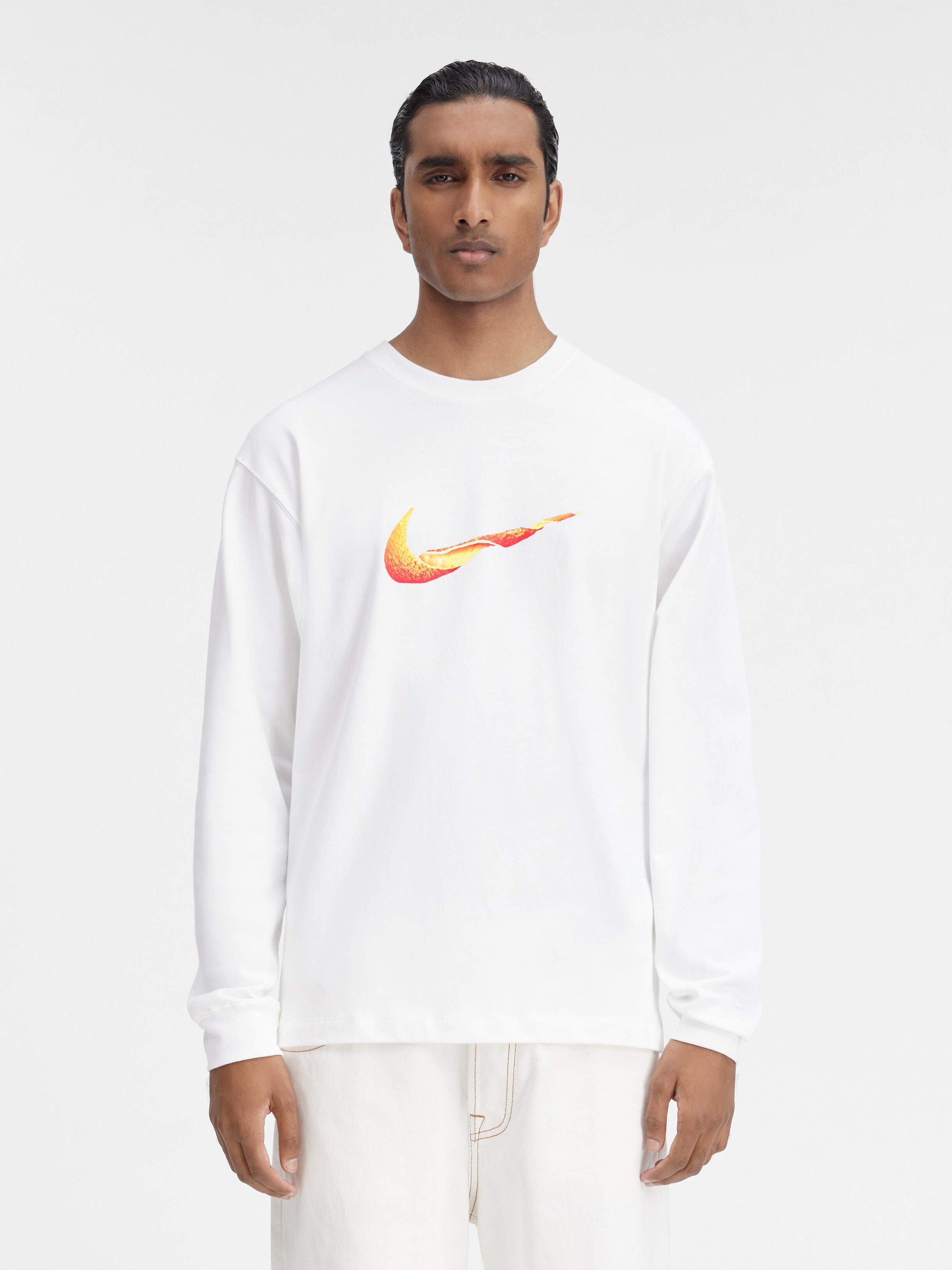 Le t-shirt manches longues orange JACQUEMUS + NIKE