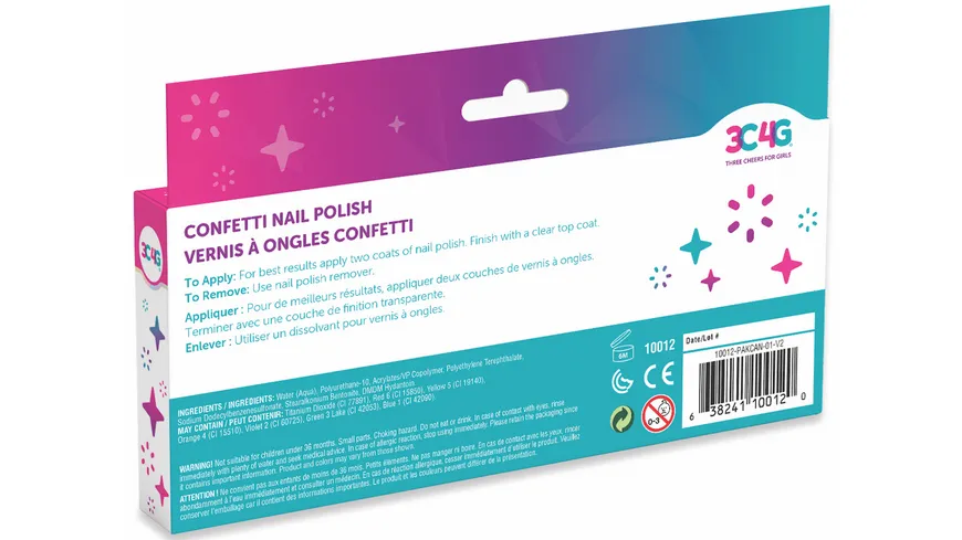 3C4G KONFETTI NAGELLACK (5ER PACK)