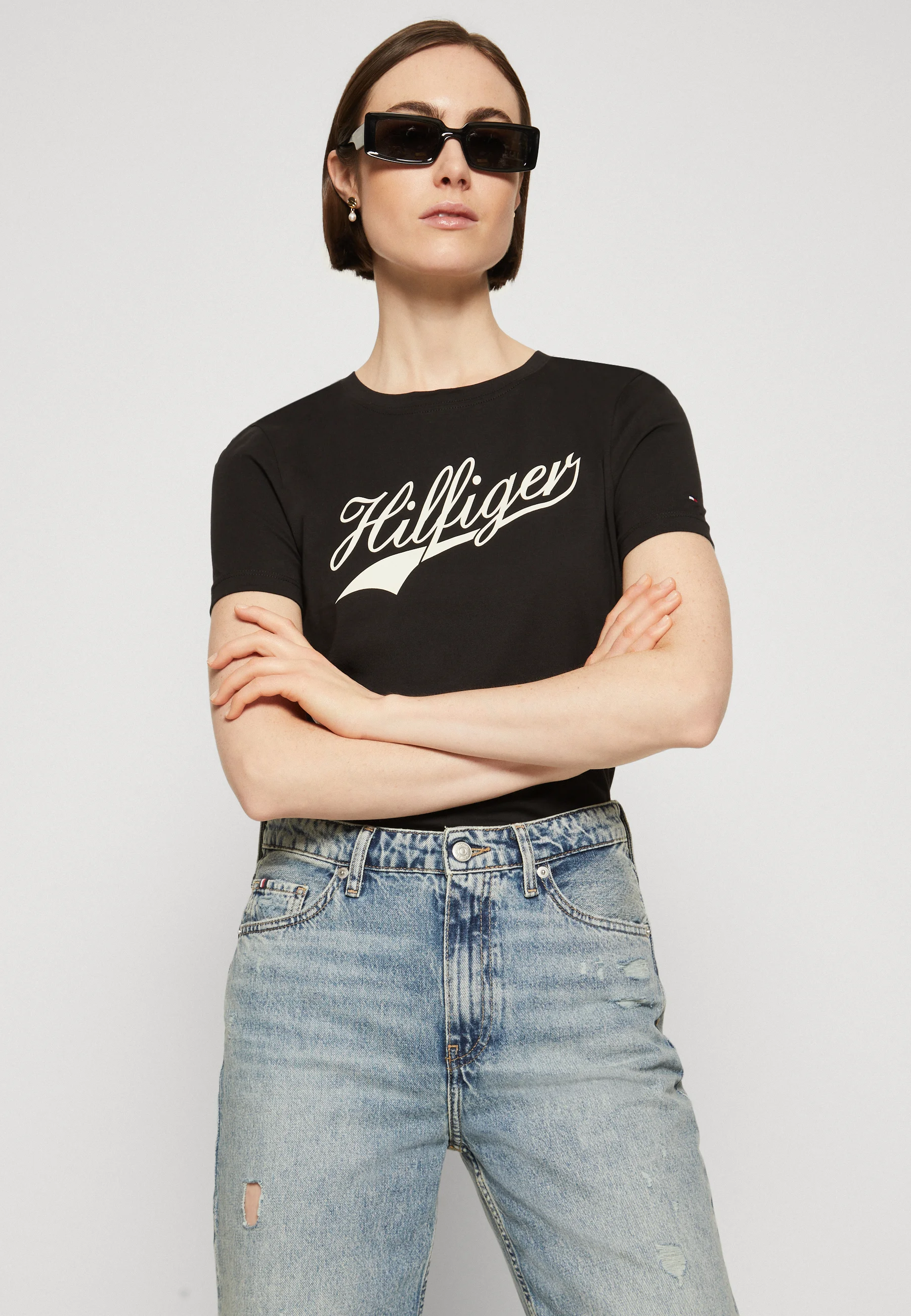 Tommy Hilfiger SLIM TEE - Camiseta con estampado