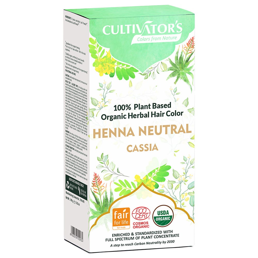 Cultivators Herbal Hair Color Neutral Henna 100 g