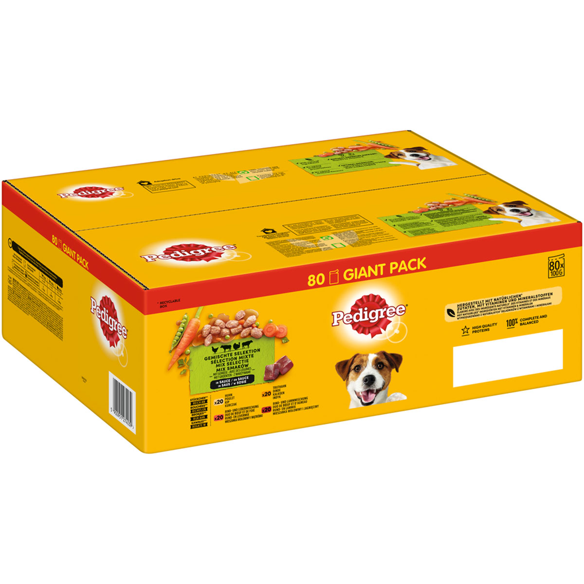 PEDIGREE Pouch Adult Gem. Selektion Giant Pack 2 bei ZooRoyal