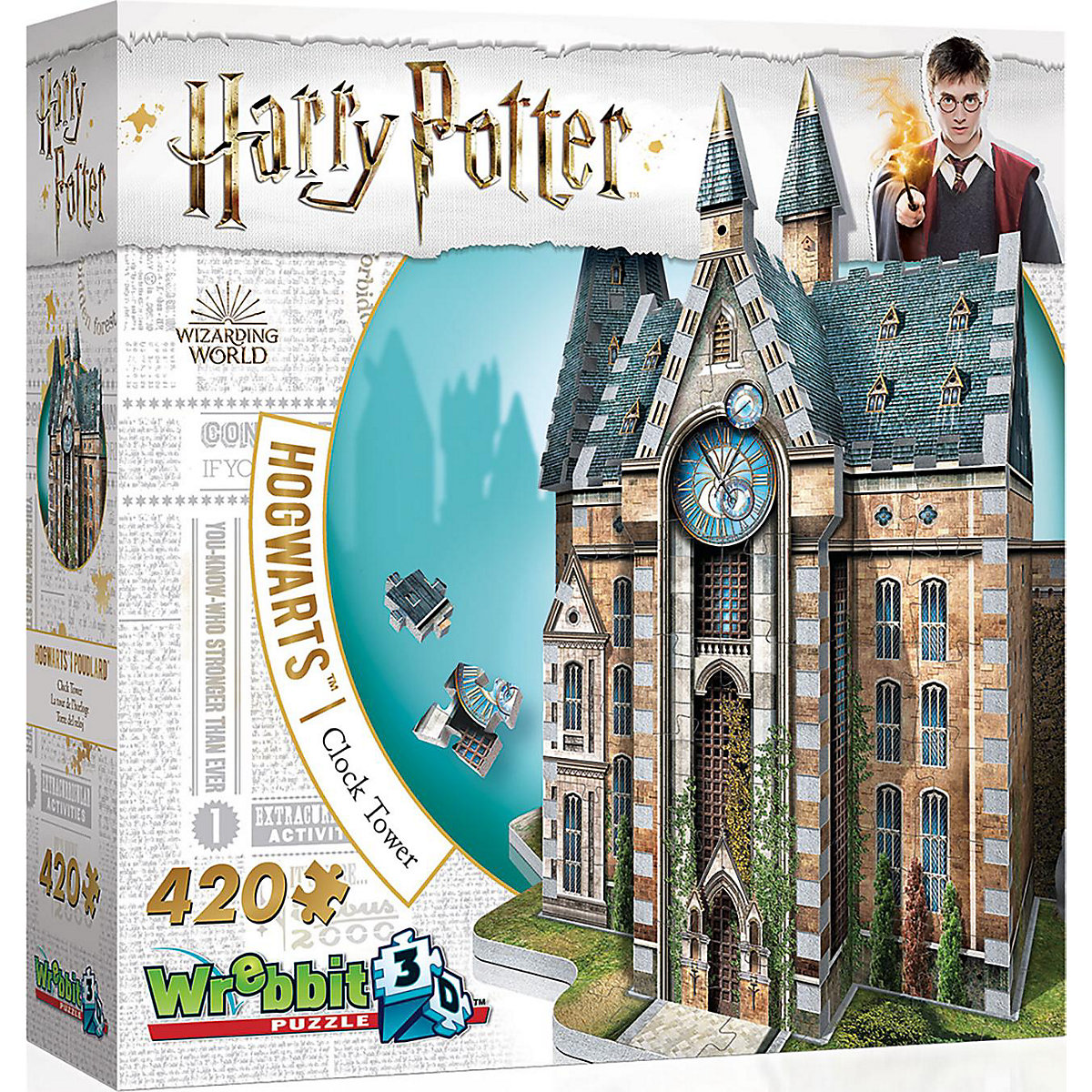 3D Puzzle Hogwarts Clocktower Harry Potter, 420 Teile