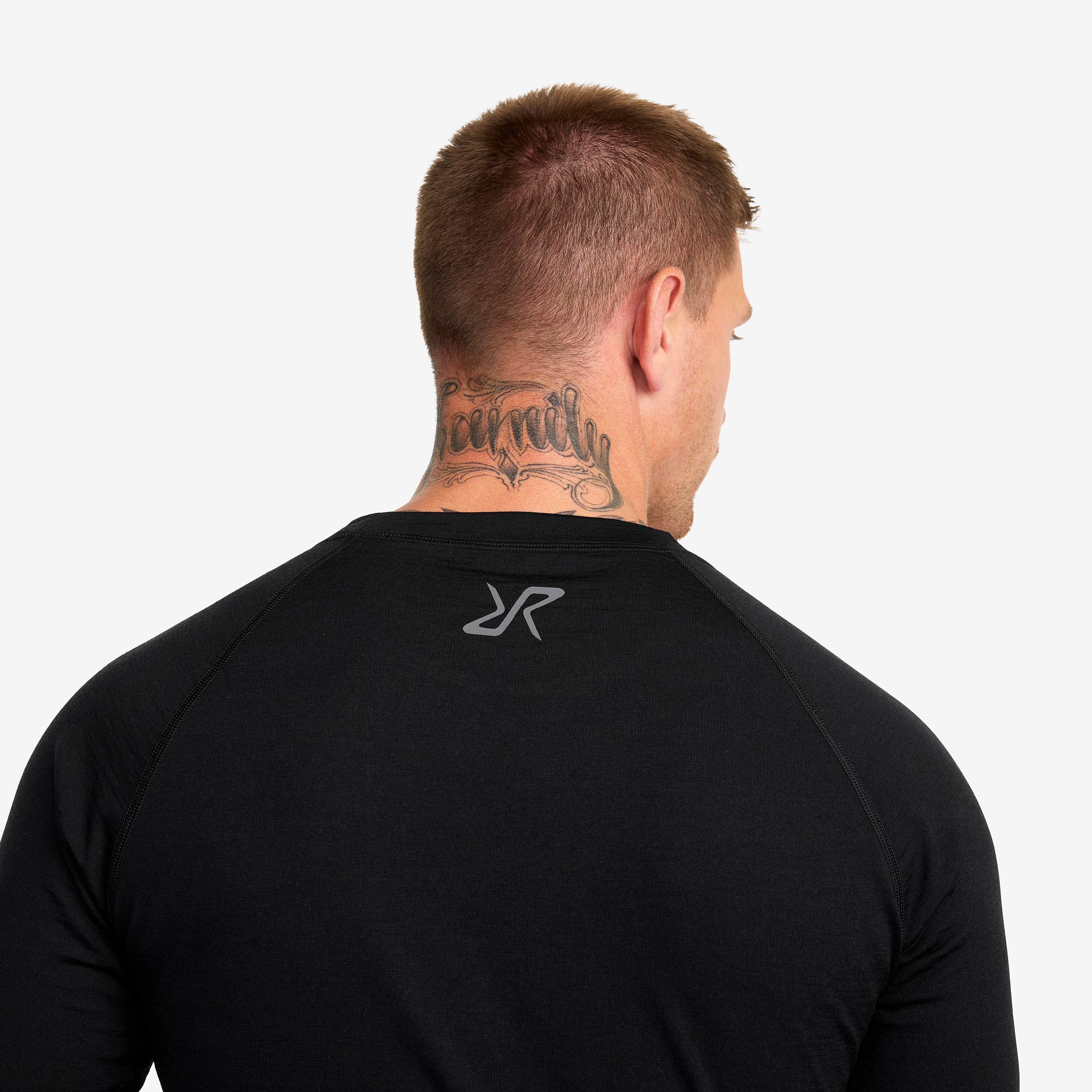Mount Merino Long Sleeve Top Homme Black