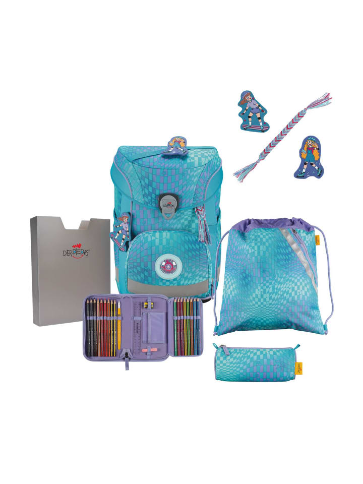 DerDieDas DerDieDas Schulranzenset-5 teilig ErgoFlex Easy Exklusiv LED Active günstig kaufen onesize