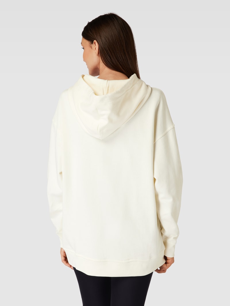 Hoodie mit Logo-Print in offwhite